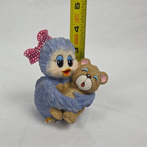 1998 Sonshine Promises Blue Bird & Teddy Figurine - Picture 6 of 6